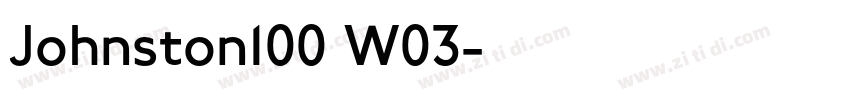 Johnston100 W03字体转换